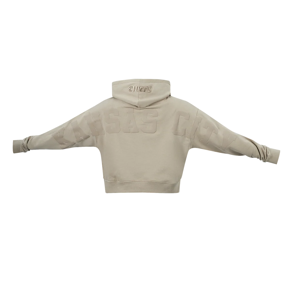 NFL KANSAS CITY CHIEFS WINGSPAN WOMEN'S FLC CROPPED PO HOODIE