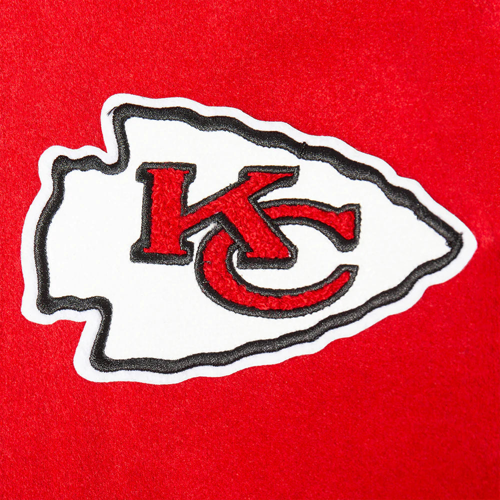 NFL KANSAS CITY CHIEFS RETRO CLASSIC LITTLE BOYS RIB WOOL VARSITY JACKET