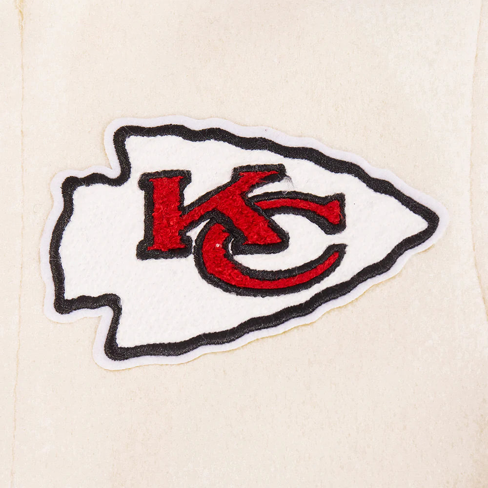 NFL KANSAS CITY CHIEFS RETRO CLASSIC TODDLER BOYS RIB WOOL VARSITY JACKET