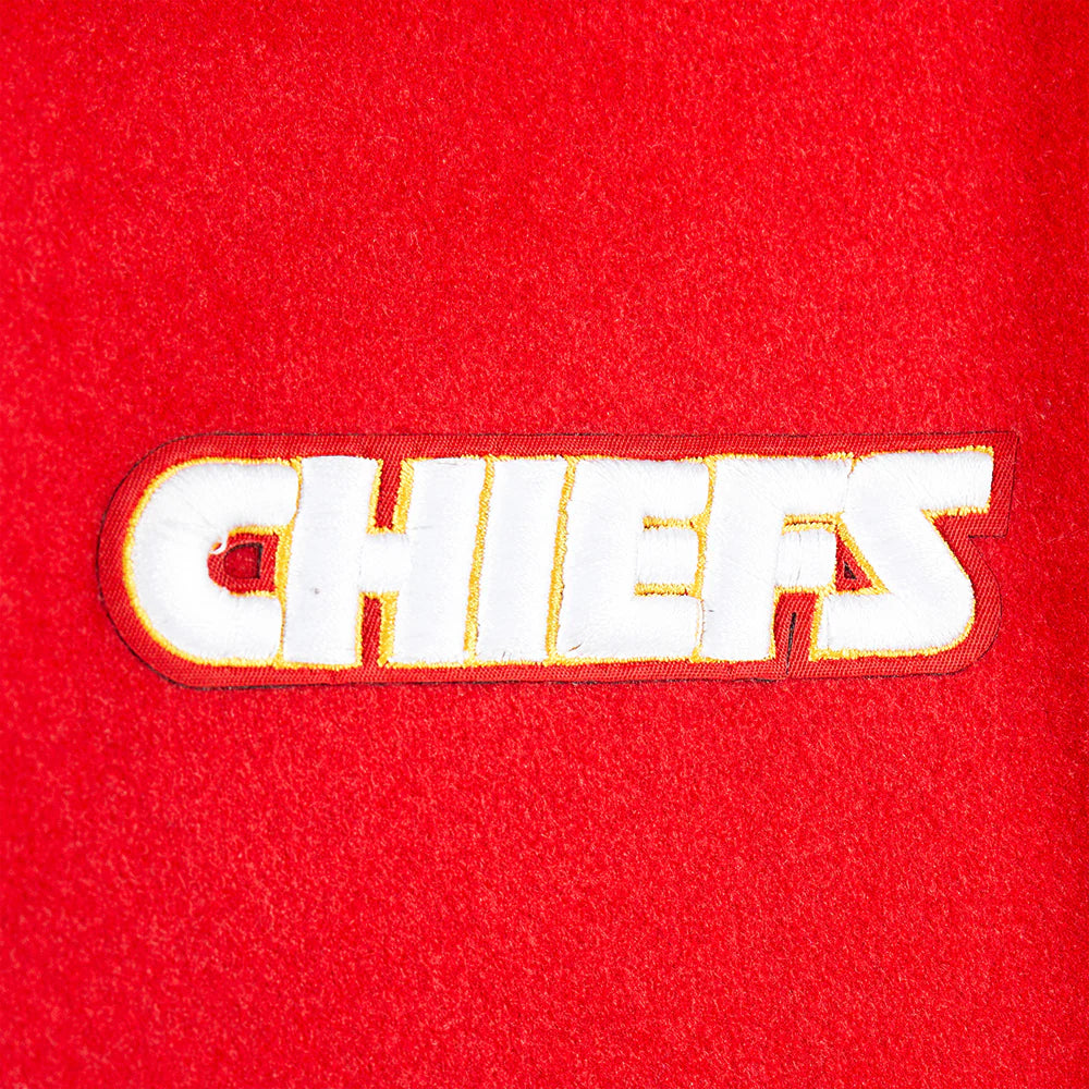 NFL KANSAS CITY CHIEFS RETRO CLASSIC TODDLER BOYS RIB WOOL VARSITY JACKET