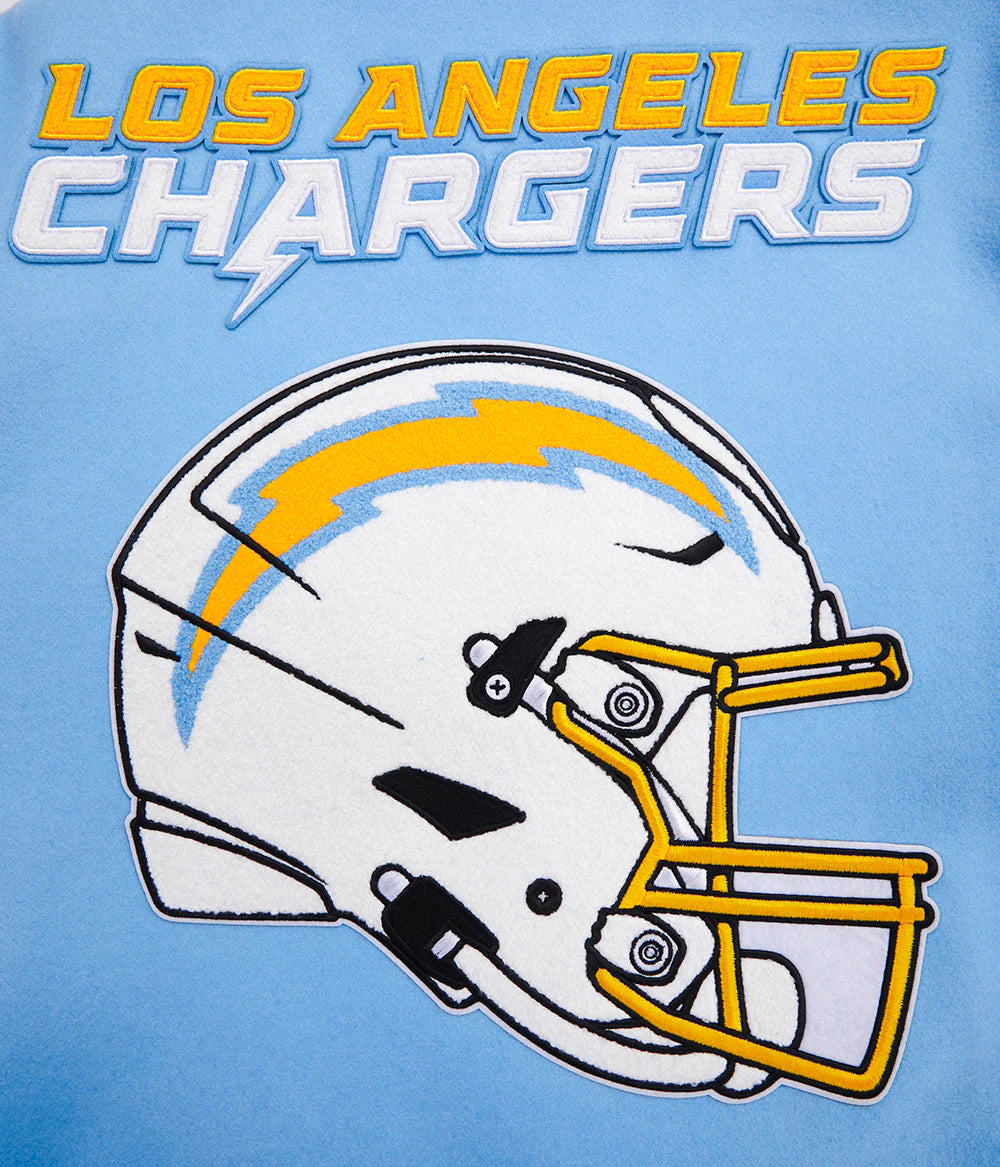 NFL LOS ANGELES CHARGERS MASHUP MEN'S RIB WOOL VARSITY JACKET