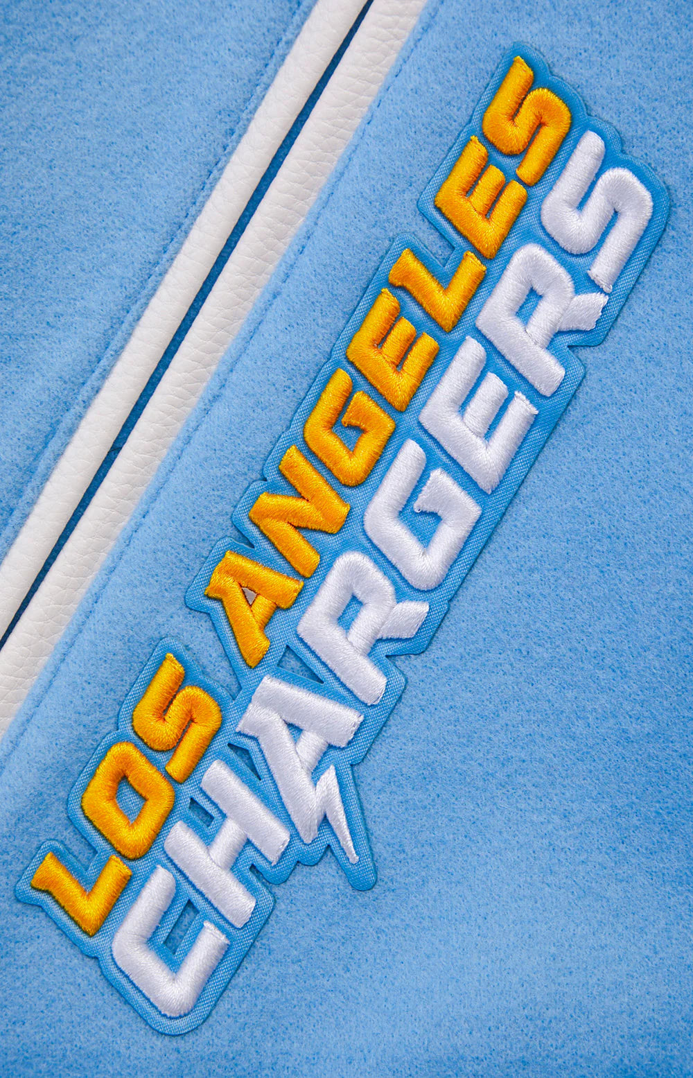 NFL LOS ANGELES CHARGERS MASHUP MEN'S RIB WOOL VARSITY JACKET