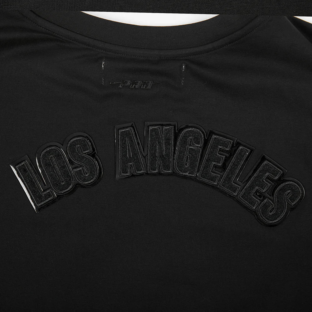 NFL LOS ANGELES CHARGERS TRIPLE BLACK WOMEN'S SJ BOXY TEE