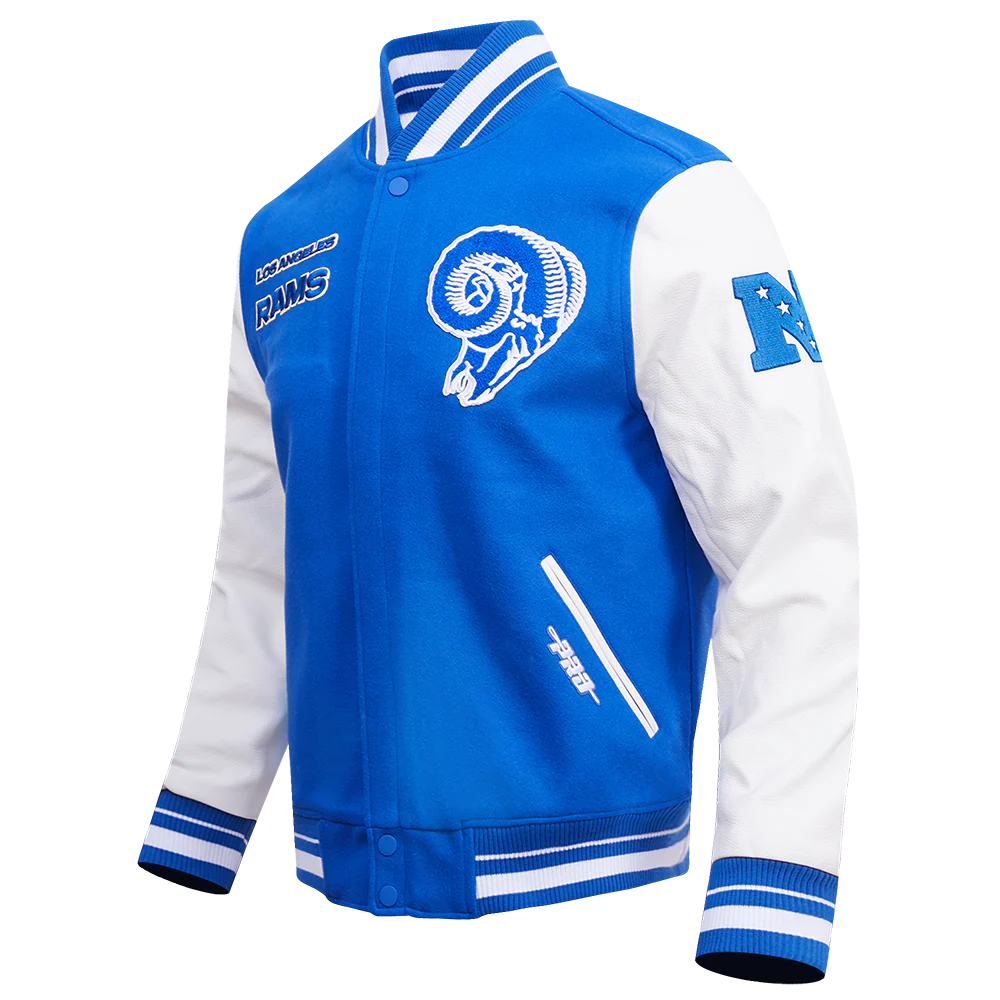 NFL LOS ANGELES RAMS RETRO CLASSIC MEN'S RIB WOOL VARSITY JACKET
