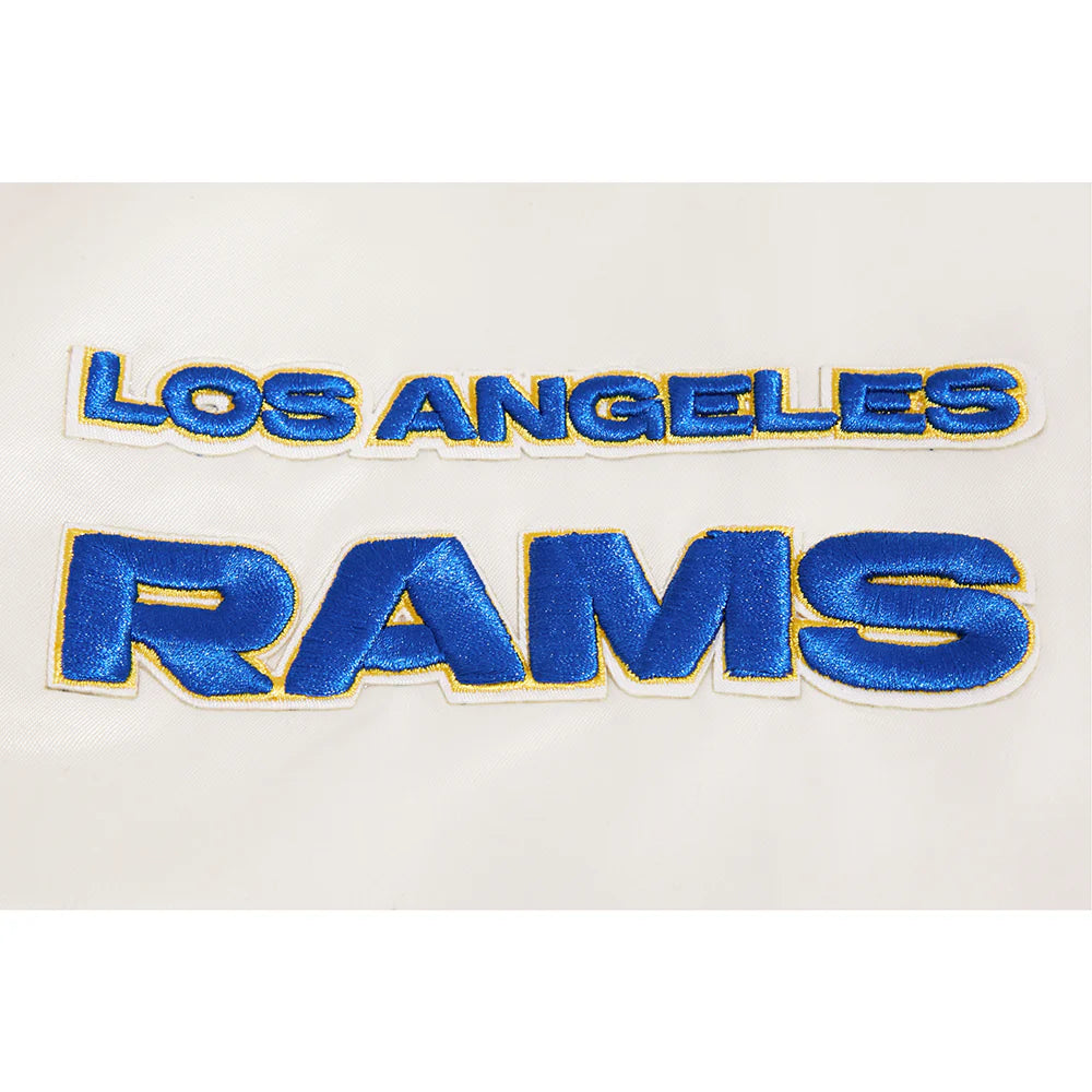 NFL LOS ANGELES RAMS RETRO CLASSIC MEN'S RIB SATIN JACKET