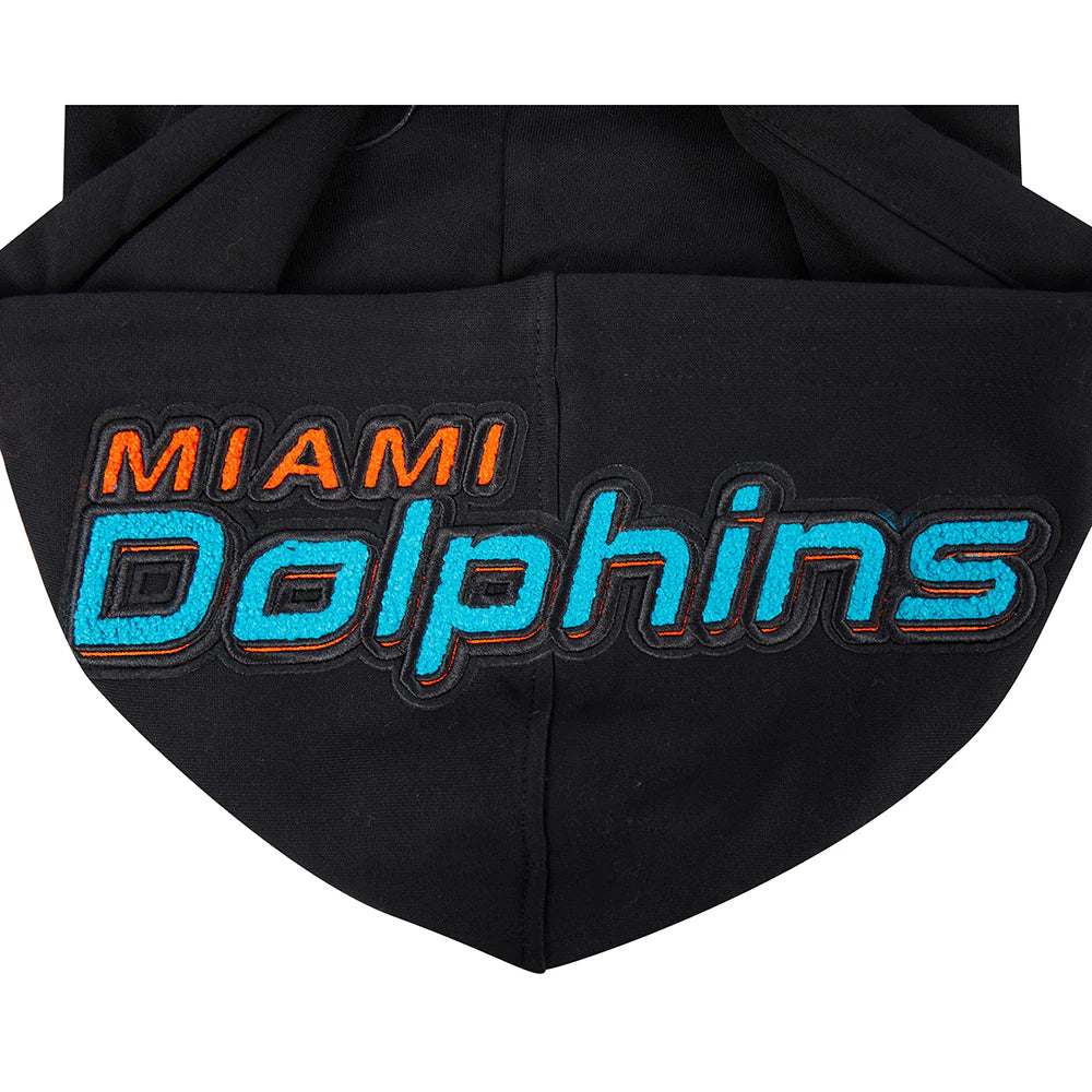 NFL MIAMI DOLPHINS TEAM PENNANTS MEN'S RIB FLEECE PULLOVER HOODIE