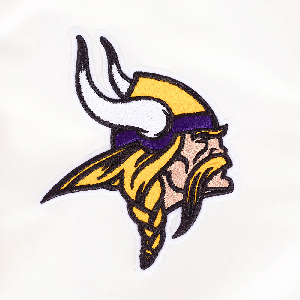 NFL MINNESOTA VIKINGS RETRO CLASSIC WOMEN'S RIB SATIN JACKET