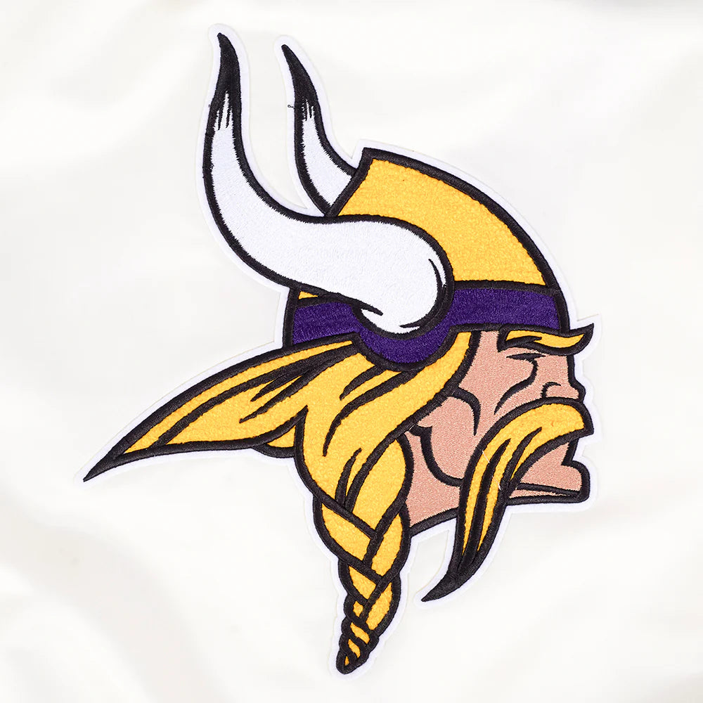 NFL MINNESOTA VIKINGS RETRO CLASSIC WOMEN'S RIB SATIN JACKET