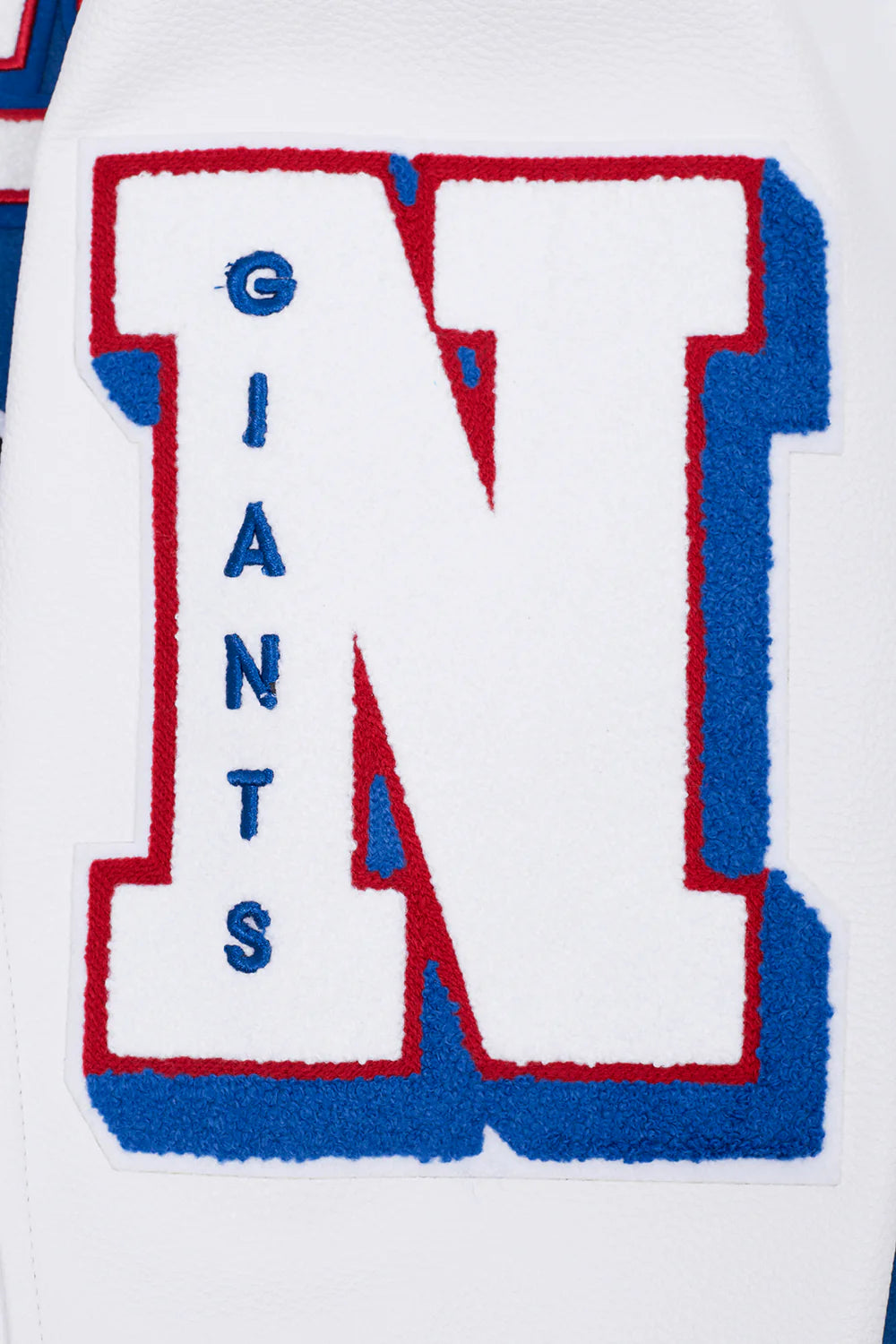 NFL NEW YORK GIANTS MASHUP MEN'S RIB WOOL VARSITY JACKET