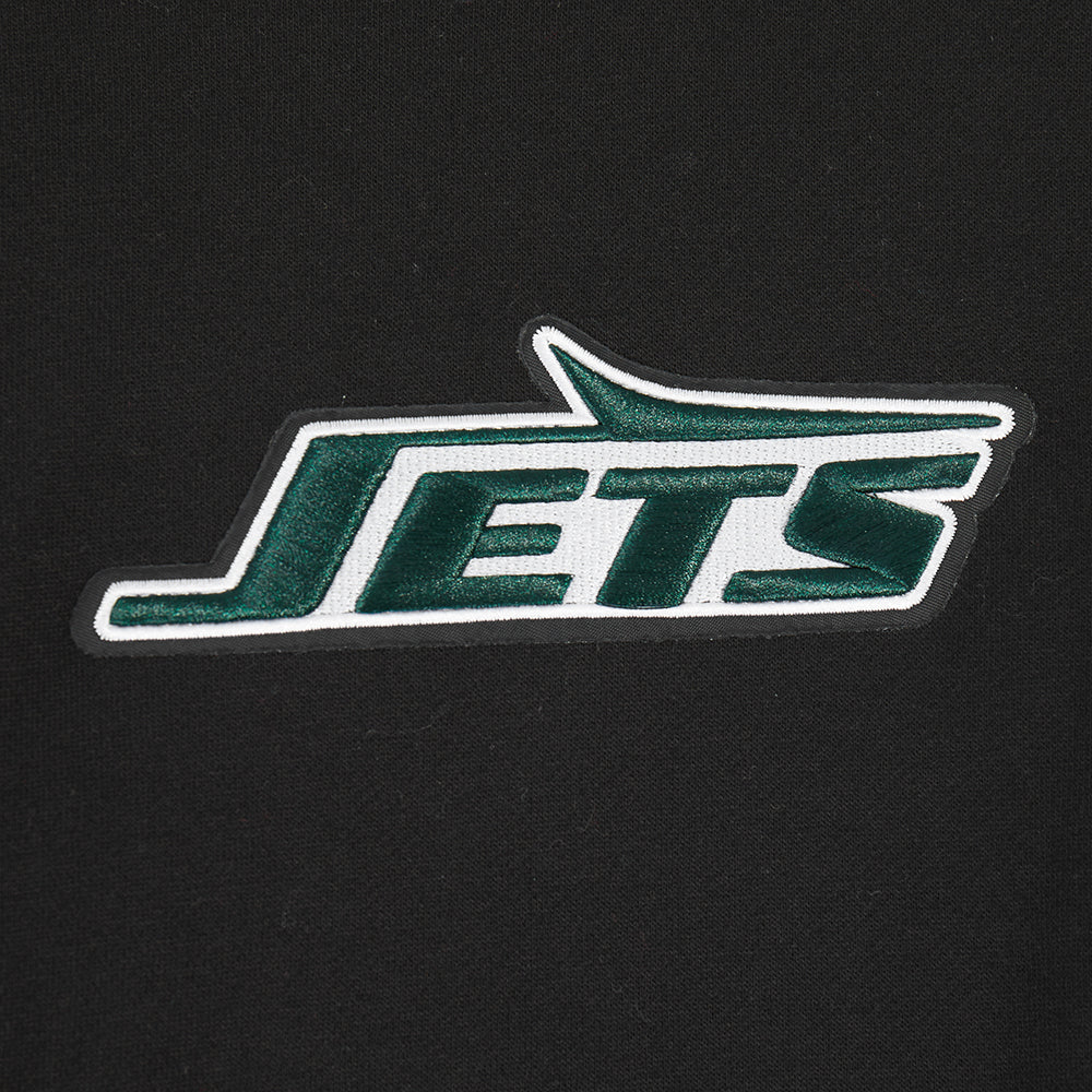 NFL NEW YORK JETS WINGSPAN MEN'S DROP SHOULDER FLEECE PULLOVER HOODIE