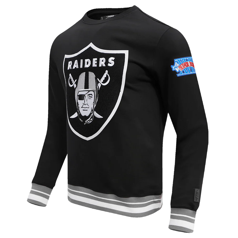 NFL LAS VEGAS RAIDERS MASHUP MEN'S RIB CREWNECK