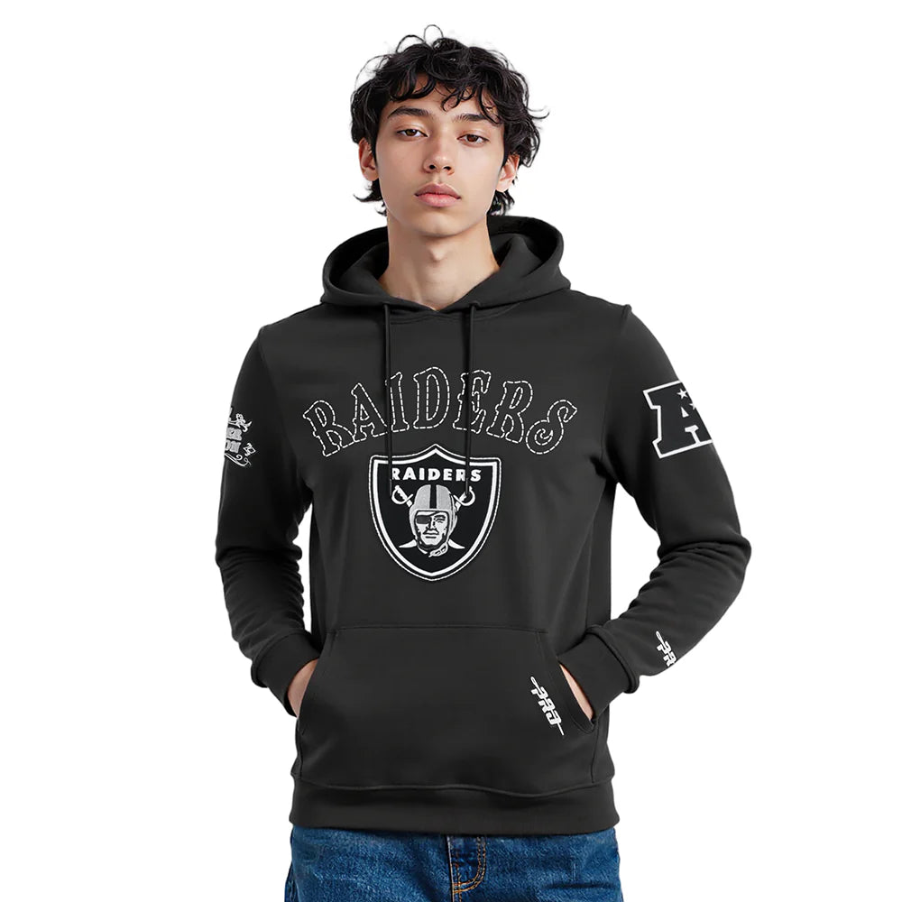 NFL LAS VEGAS RAIDERS REBEL ATHLETICS MEN'S FLC PO HOODIE