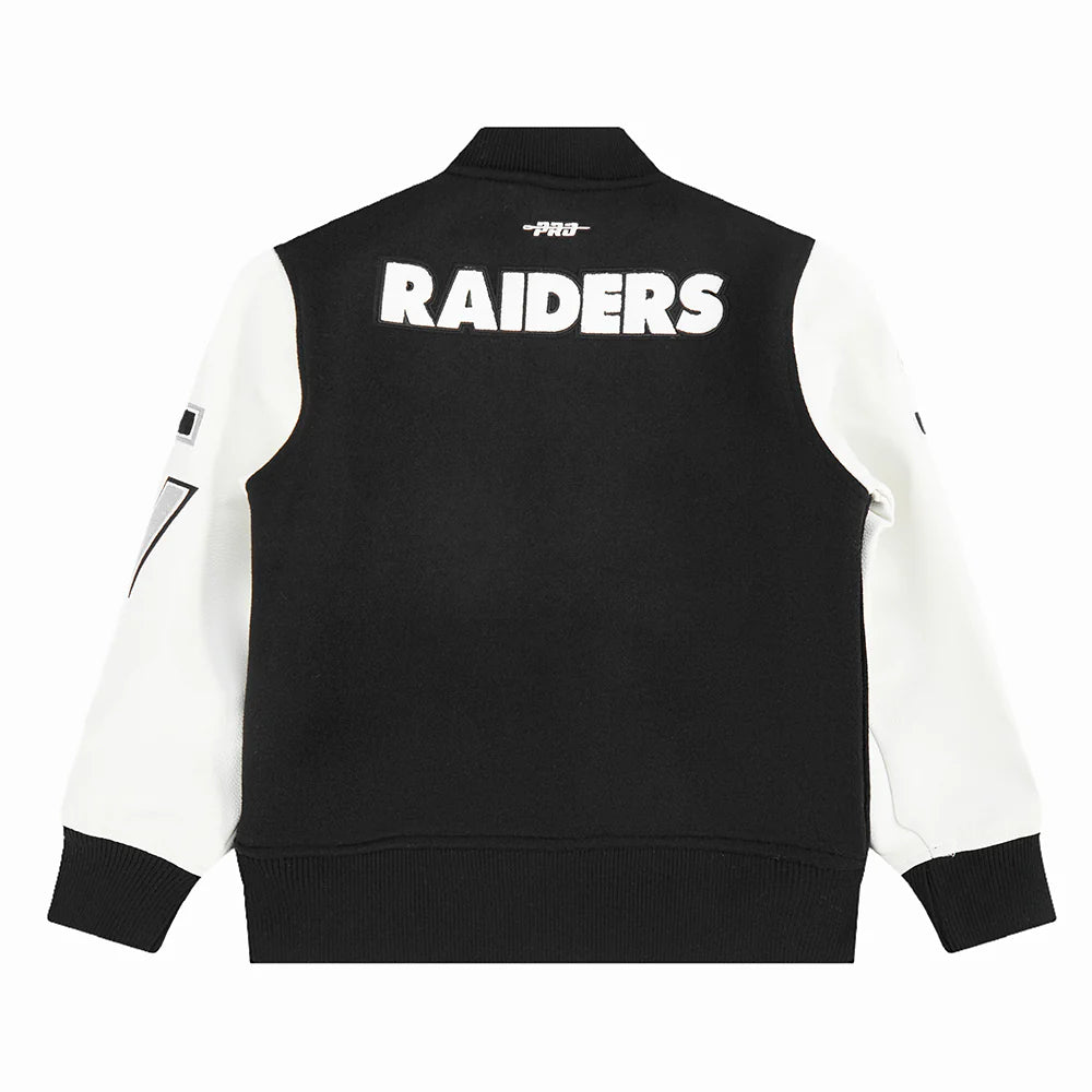 NFL LAS VEGAS RAIDERS CLASSIC BIG BOYS WOOL VARSITY JACKET