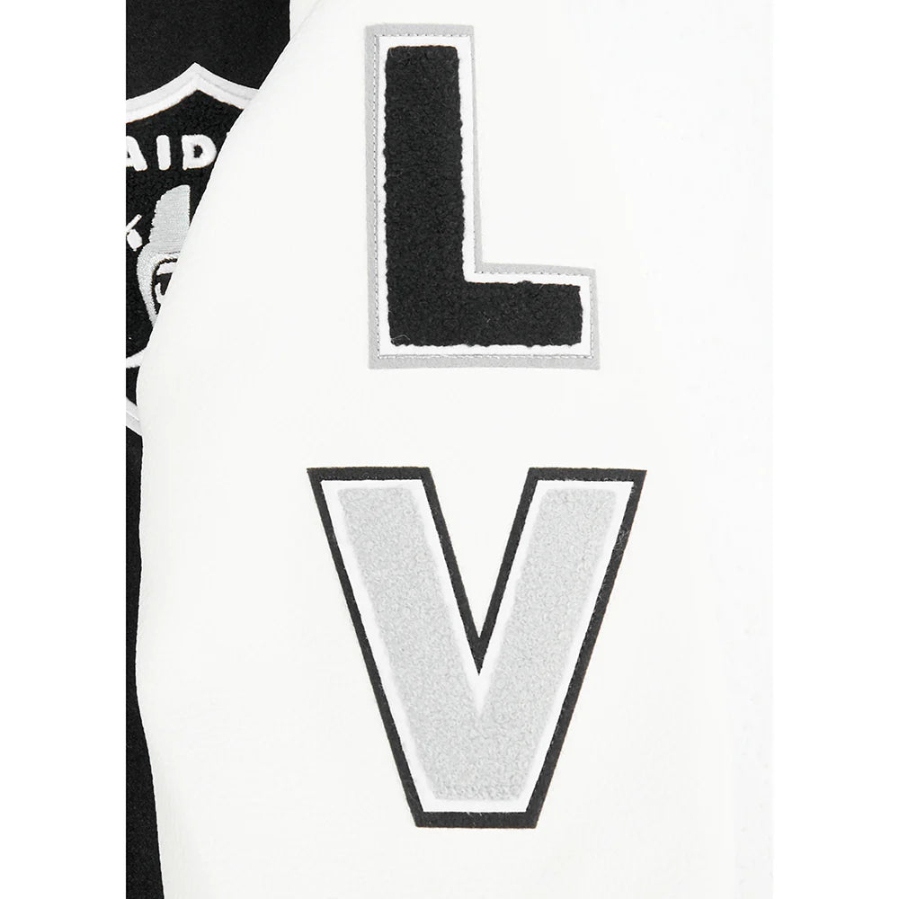 NFL LAS VEGAS RAIDERS CLASSIC BIG BOYS WOOL VARSITY JACKET