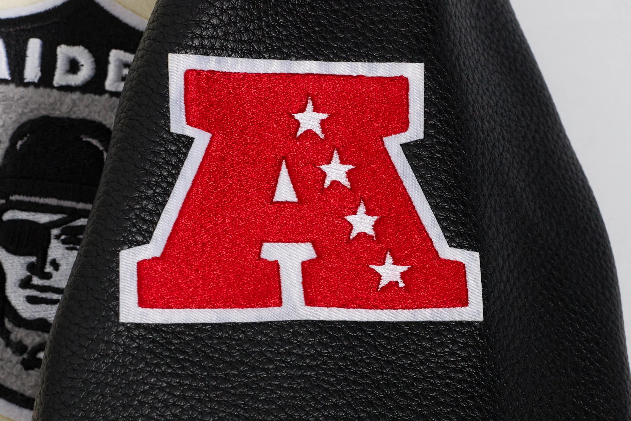 NFL LAS VEGAS RAIDERS RETRO CLASSIC BIG BOYS RIB WOOL VARSITY JACKET