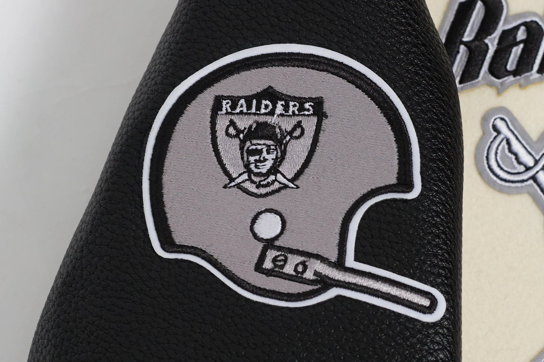 NFL LAS VEGAS RAIDERS RETRO CLASSIC BIG BOYS RIB WOOL VARSITY JACKET