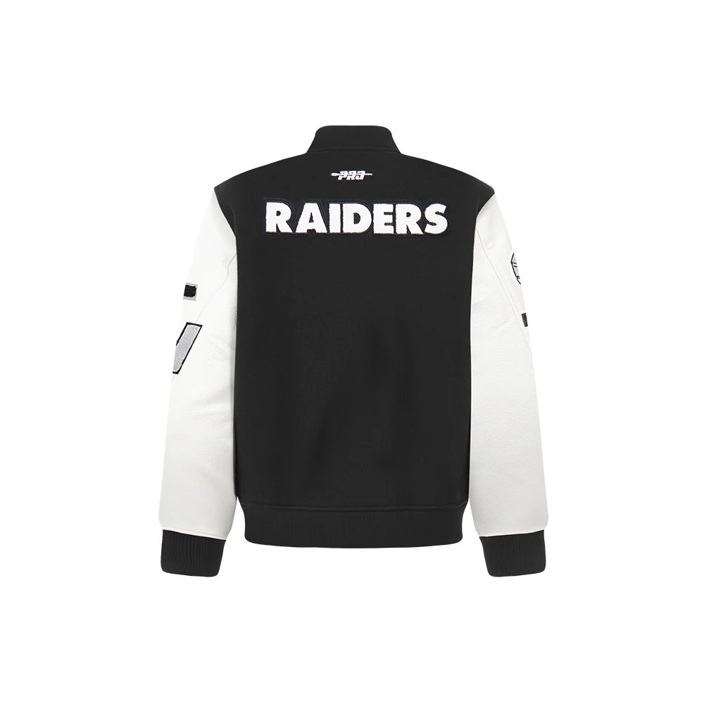 NFL LAS VEGAS RAIDERS CLASSIC LITTLE BOYS WOOL VARSITY JACKET