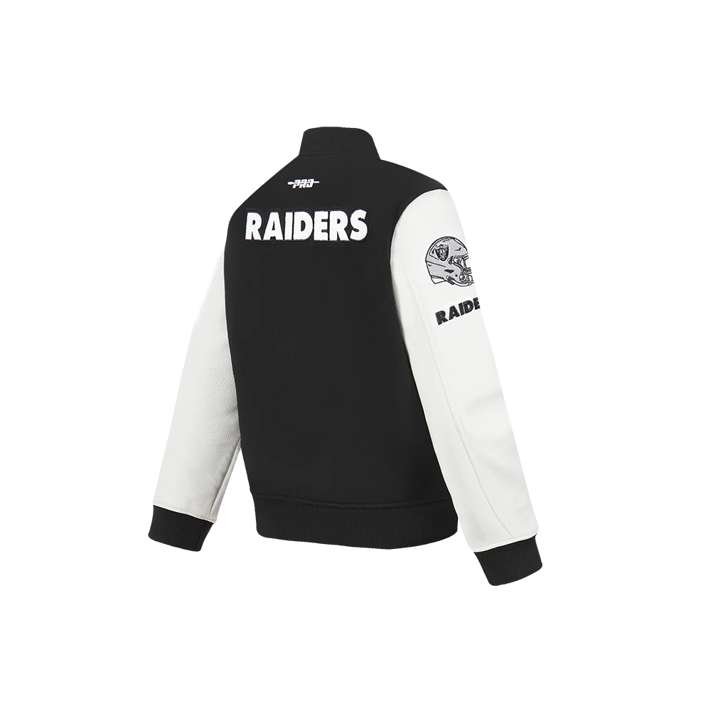 NFL LAS VEGAS RAIDERS CLASSIC LITTLE BOYS WOOL VARSITY JACKET