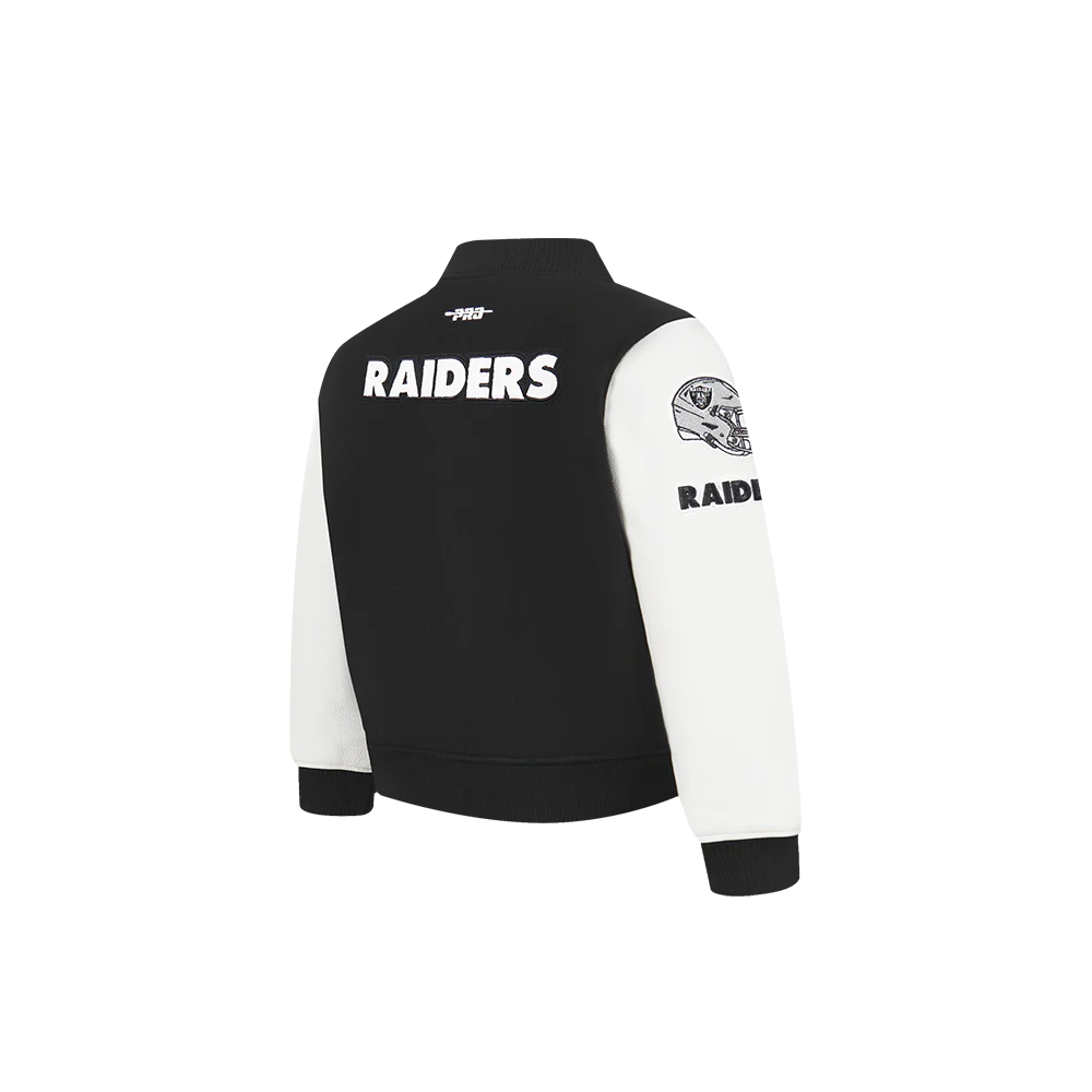 NFL LAS VEGAS RAIDERS CLASSIC TODDLER BOYS WOOL VARSITY JACKET