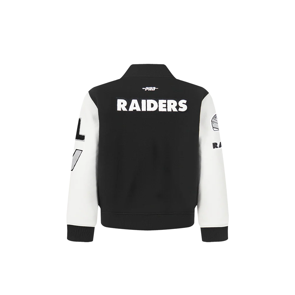 NFL LAS VEGAS RAIDERS CLASSIC TODDLER BOYS WOOL VARSITY JACKET
