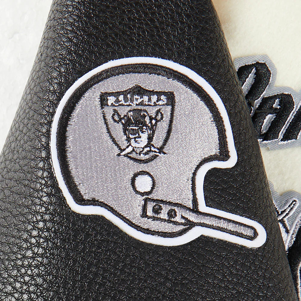 NFL LAS VEGAS RAIDERS RETRO CLASSIC TODDLER BOYS RIB WOOL VARSITY JACKET