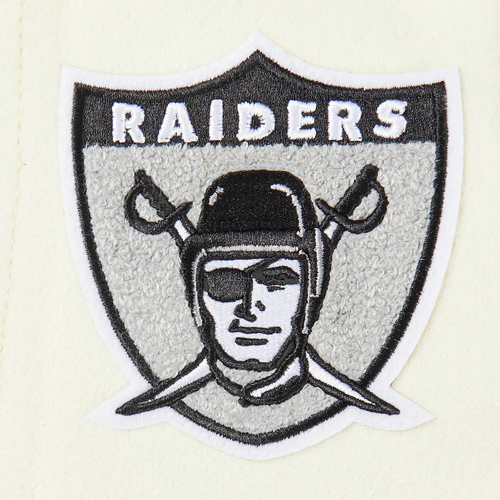 NFL LAS VEGAS RAIDERS RETRO CLASSIC TODDLER BOYS RIB WOOL VARSITY JACKET