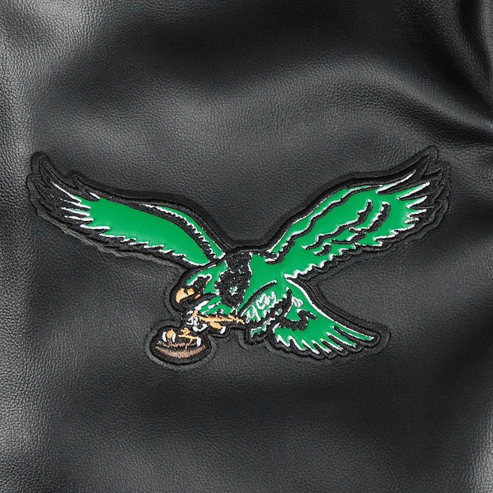 NFL PHILADELPHIA EAGLES BEST OF MEN'S LEATHER VARSITY JACKET