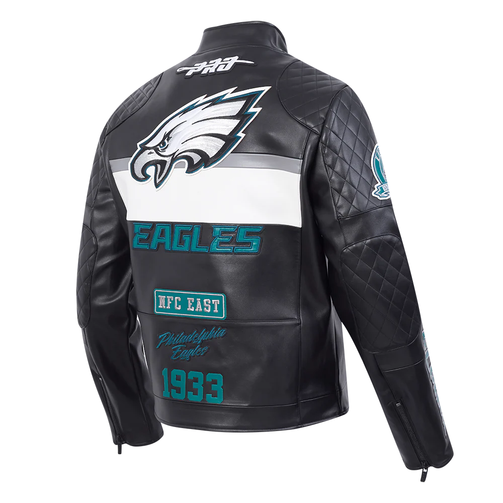 NFL PHILADELPHIA EAGLES MEN'S MOTO JACKET
