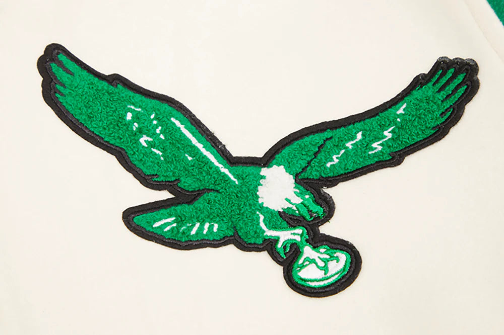 NFL PHILADELPHIA EAGLES RETRO CLASSIC MEN'S RIB WOOL VARSITY JACKET