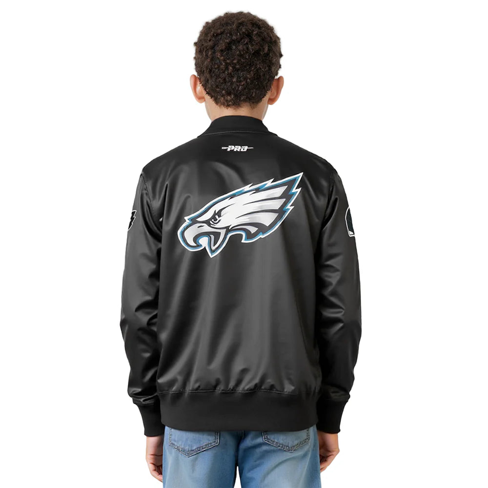 NFL PHILADELPHIA EAGLES CLASSIC BIG BOYS SATIN JACKET