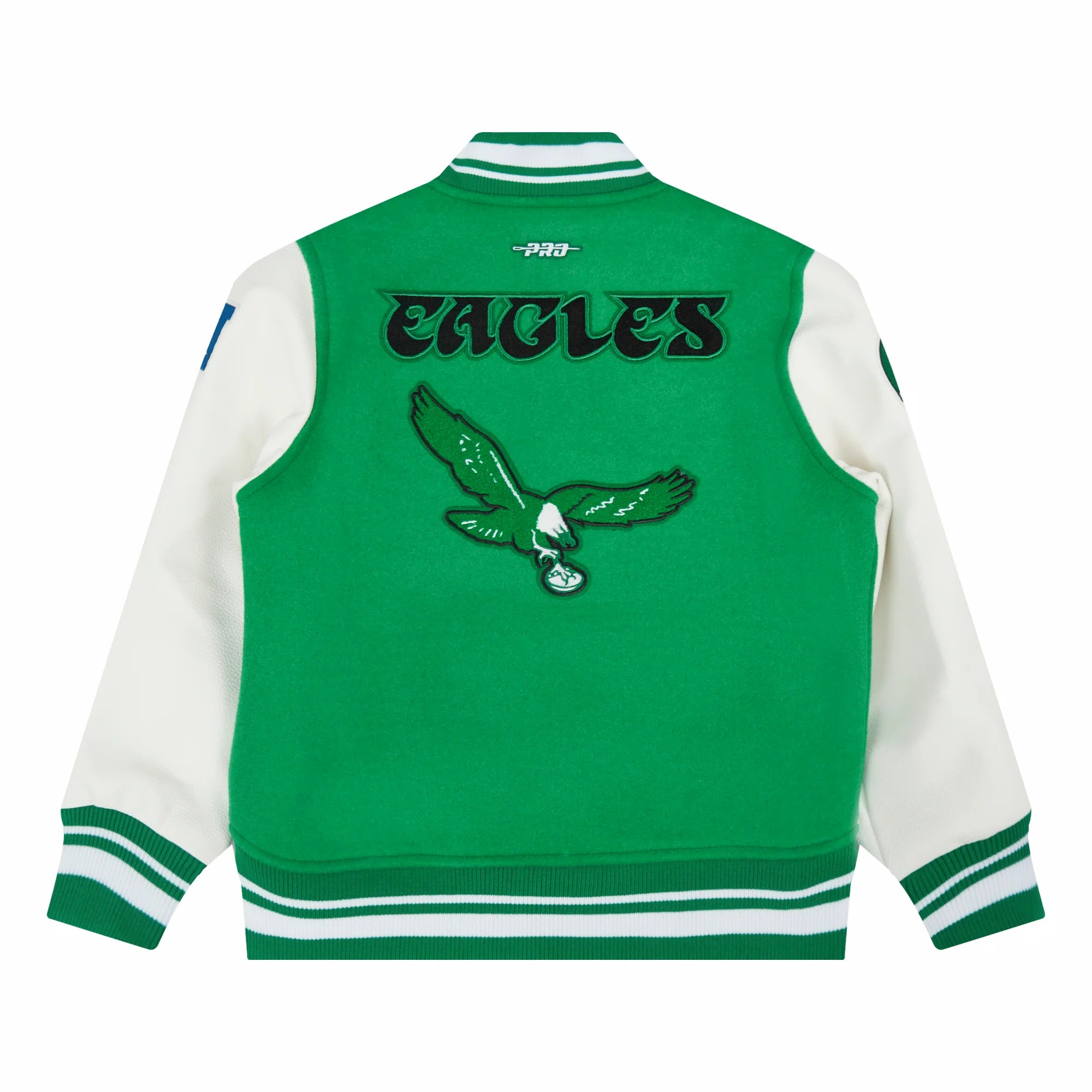 NFL PHILADELPHIA EAGLES RETRO CLASSIC BIG BOYS RIB WOOL VARSITY JACKET