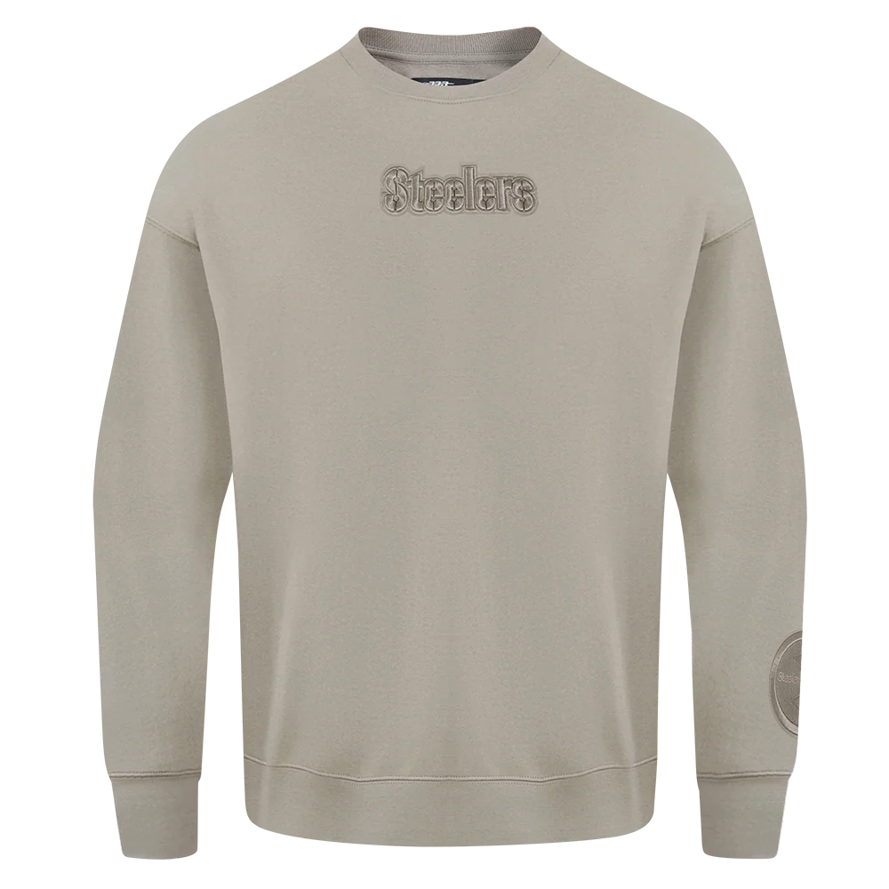 NFL PITTSBURGH STEELERS WINGSPAN MEN'S DROP SHOULDER FLEECE CREWNECK