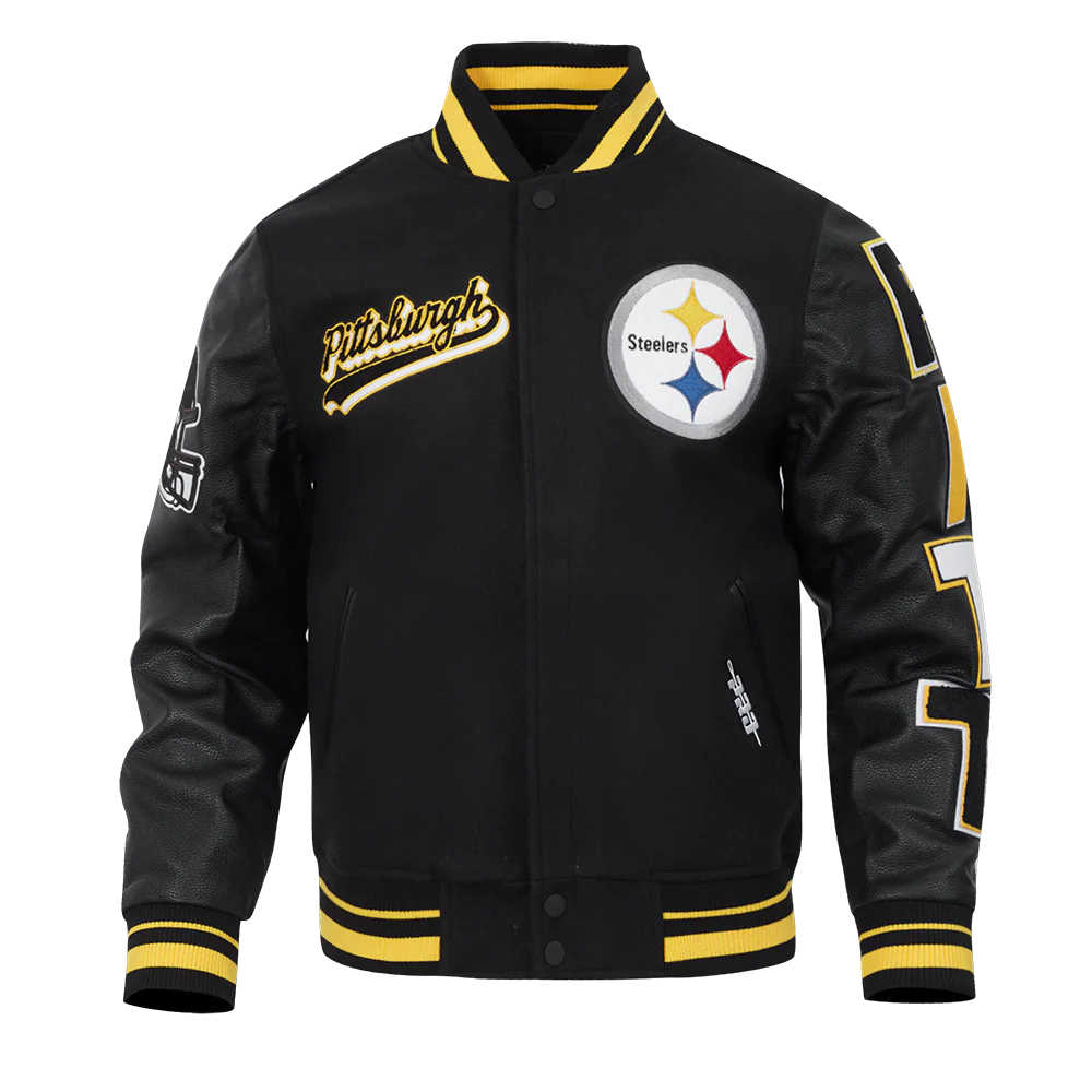 NFL PITTSBURGH STEELERS SCRIPT TAIL MEN'S RIB WOOL VARSITY