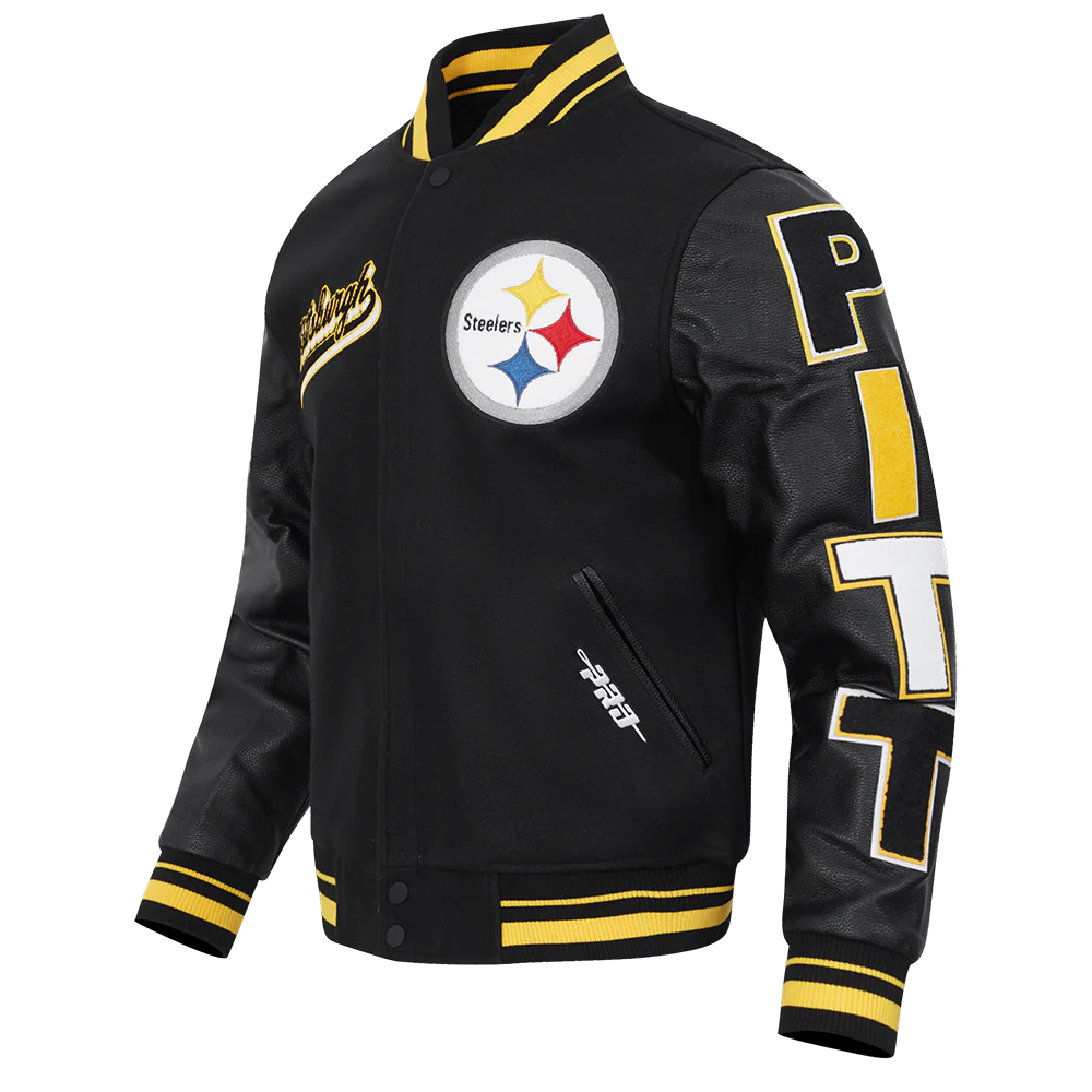 NFL PITTSBURGH STEELERS SCRIPT TAIL MEN'S RIB WOOL VARSITY