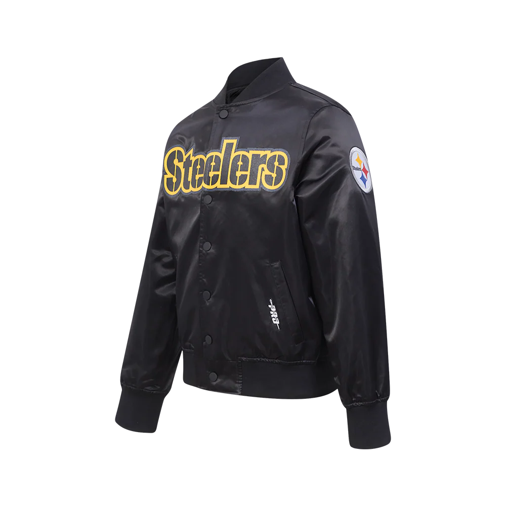 NFL PITTSBURGH STEELERS CLASSIC BIG BOYS SATIN JACKET