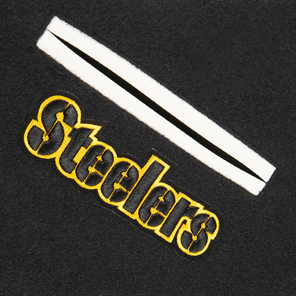 NFL PITTSBURGH STEELERS CLASSIC BIG BOYS WOOL VARSITY JACKET