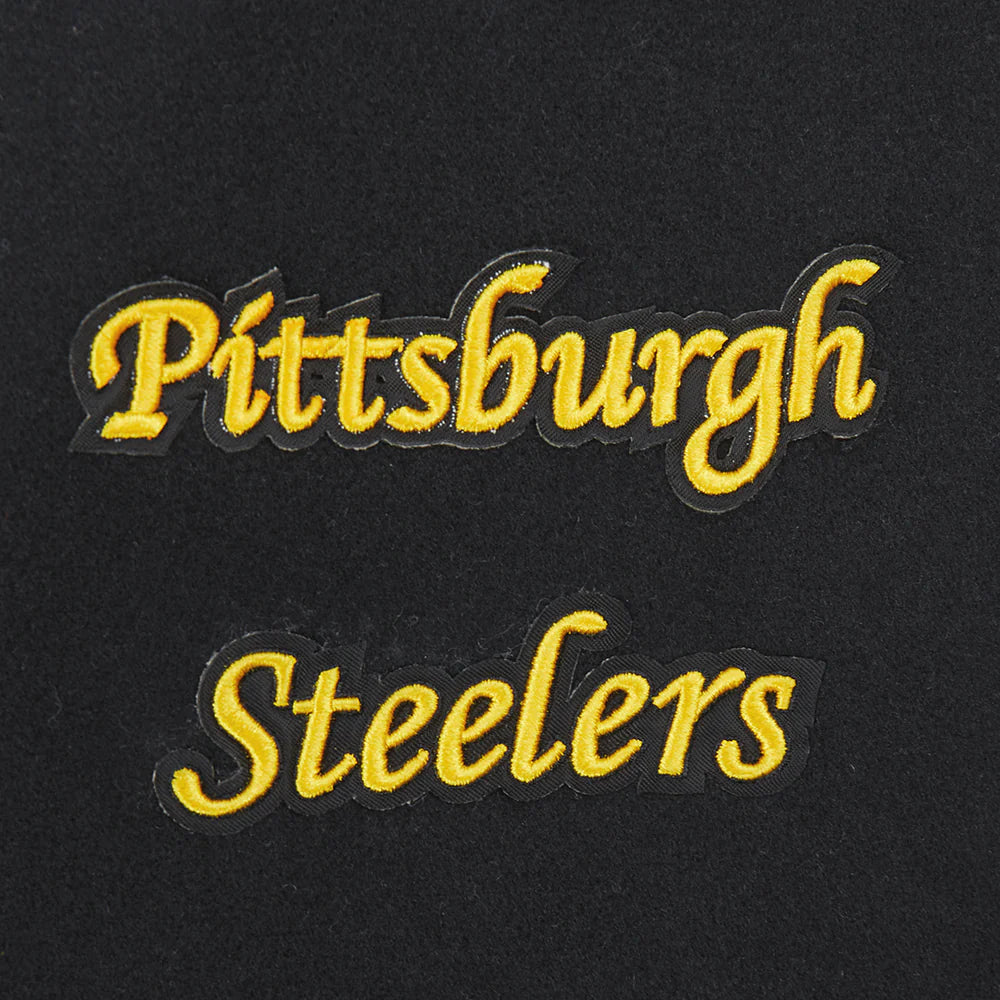 NFL PITTSBURGH STEELERS RETRO CLASSIC BIG BOYS RIB WOOL VARSITY JACKET