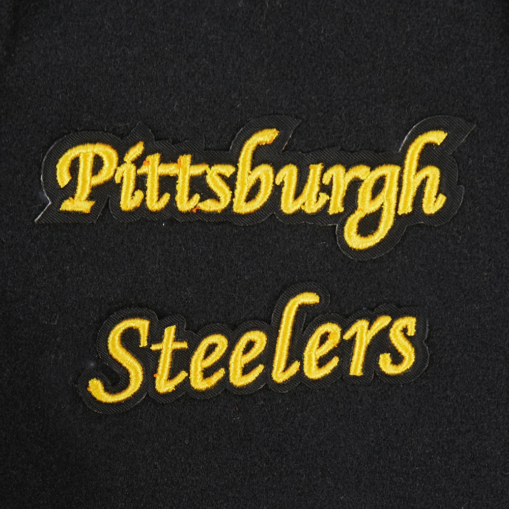NFL PITTSBURGH STEELERS RETRO CLASSIC LITTLE BOYS RIB WOOL VARSITY JACKET