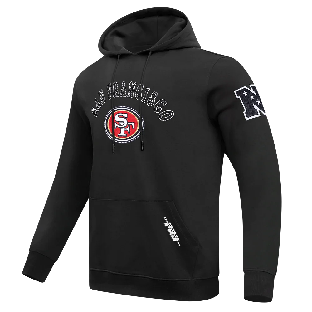 NFL SAN FRANCISCO 49ERS REBEL ATHLETICS MEN'S FLC PO HOODIE