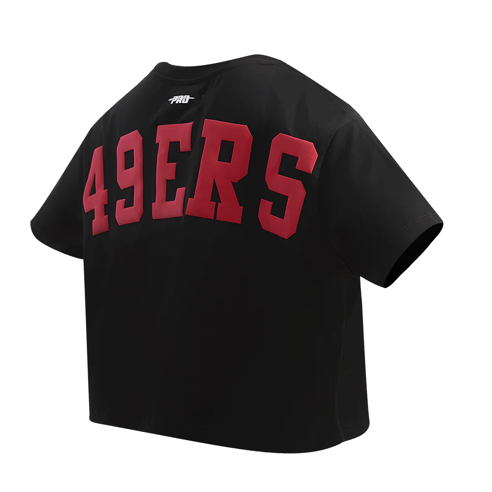 NFL SAN FRANCISCO 49ERS WINGSPAN WOMEN'S SINGLE JERSEY BOXY TEE