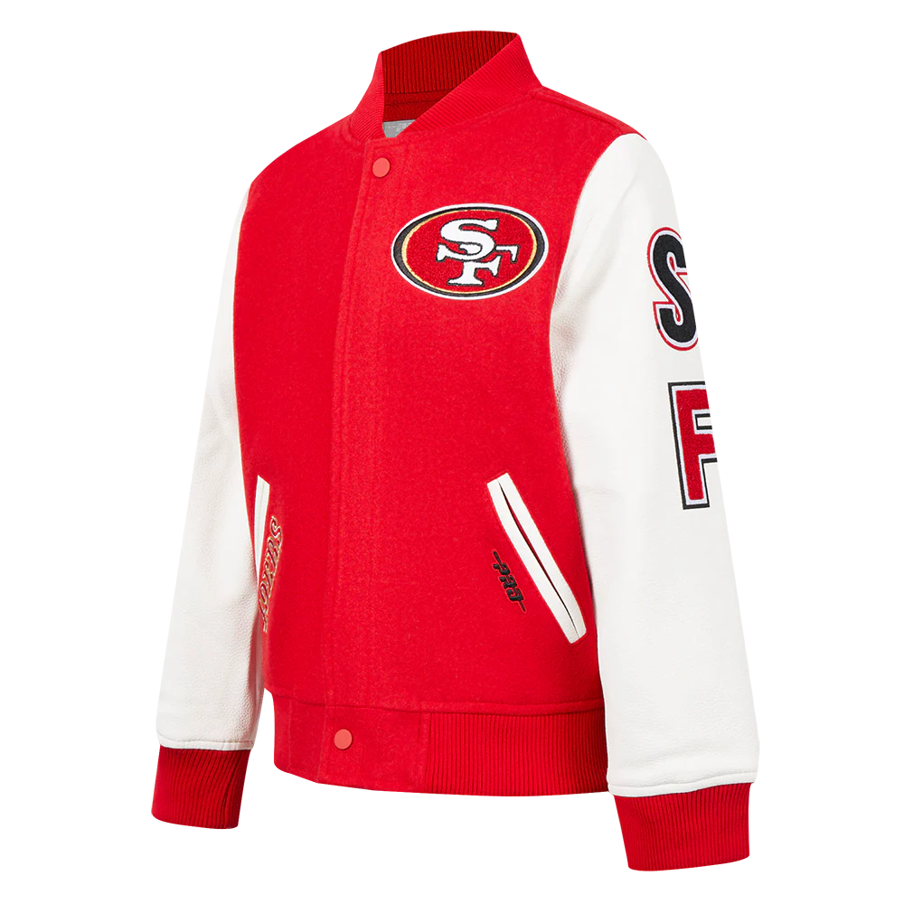 NFL SAN FRANCISCO 49ERS CLASSIC BIG BOYS WOOL VARSITY JACKET
