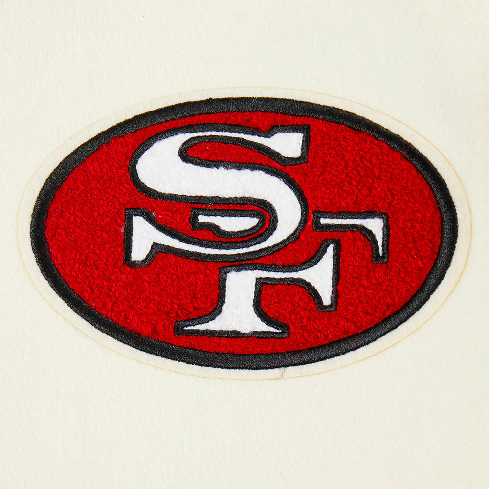 NFL SAN FRANCISCO 49ERS RETRO CLASSIC BIG BOYS RIB WOOL VARSITY JACKET