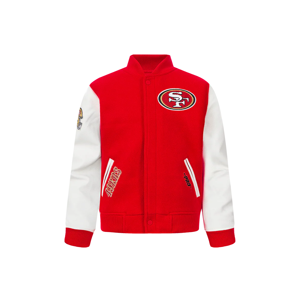 NFL SAN FRANCISCO 49ERS CLASSIC LITTLE BOYS WOOL VARSITY JACKET