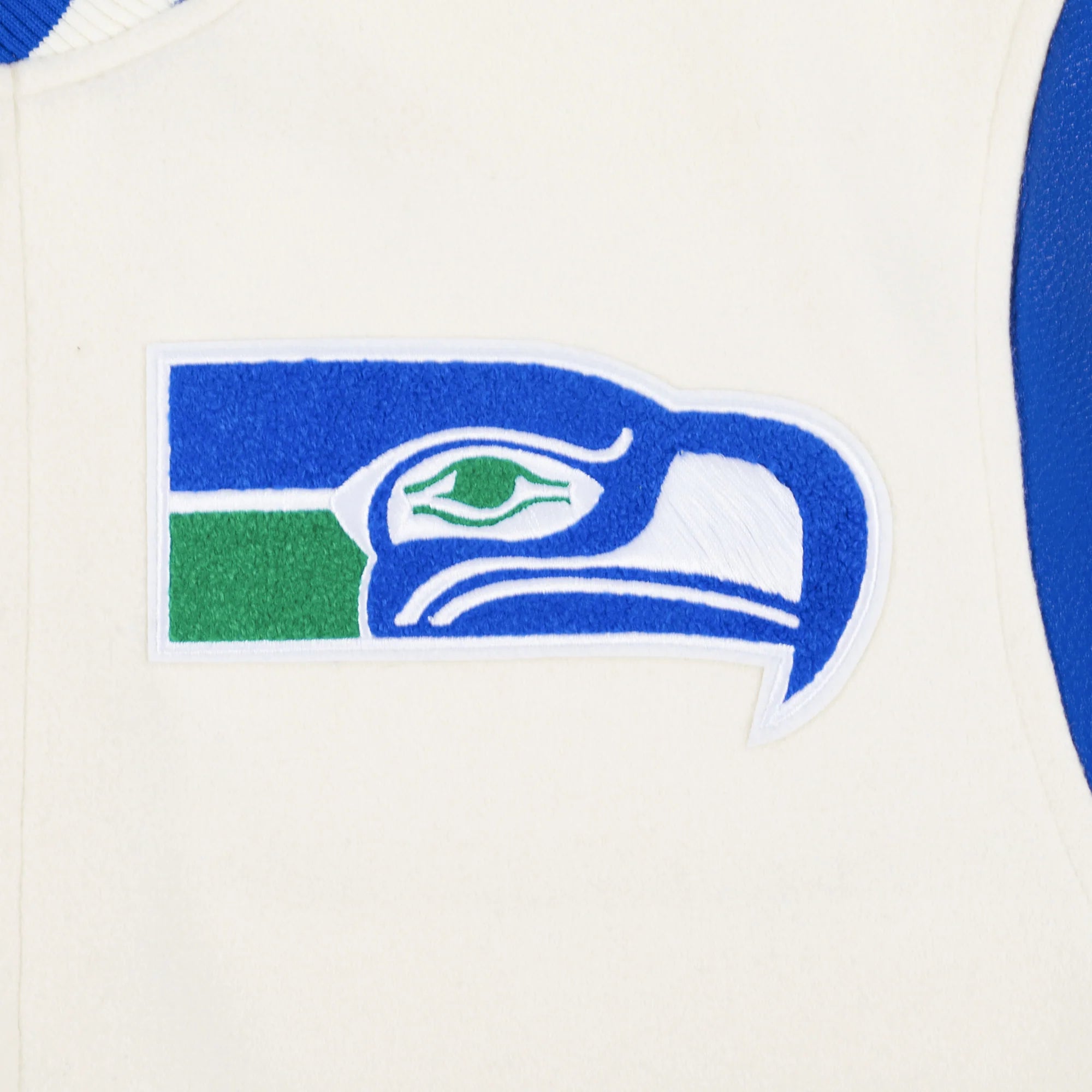 NFL SEATTLE SEAHAWKS RETRO CLASSIC MEN'S RIB WOOL VARSITY JACKET