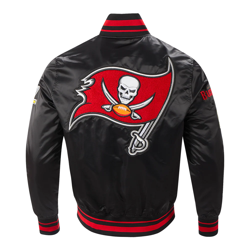 NFL TAMPA BAY BUCCANEERS MASHUP MEN'S RIB SATIN JACKET