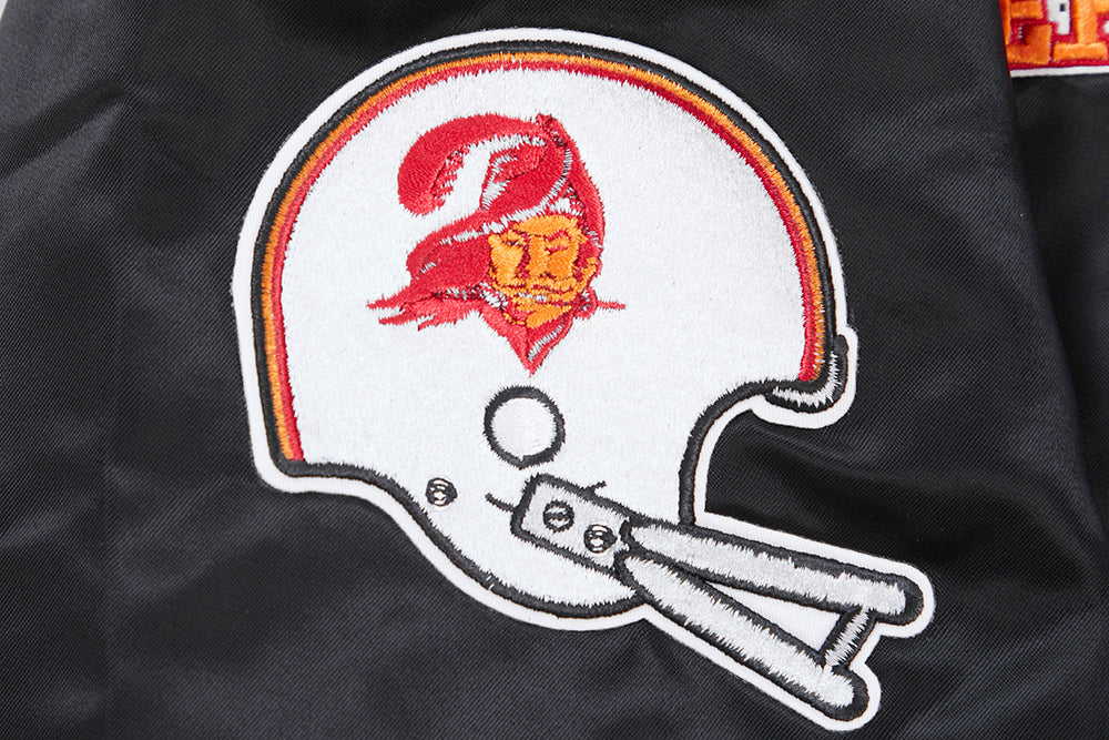 NFL TAMPA BAY BUCCANEERS RETRO CLASSIC MEN'S RIB SATIN JACKET