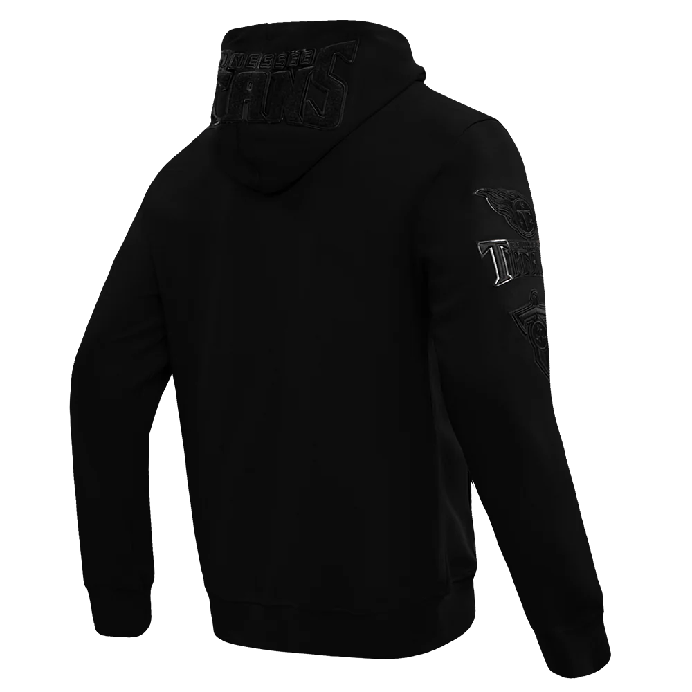 NFL TENNESSEE TITANS TRIPLE BLACK MEN'S DK FZ HOODIE