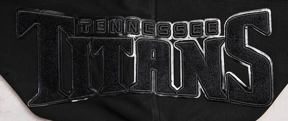 NFL TENNESSEE TITANS TRIPLE BLACK MEN'S DK FZ HOODIE