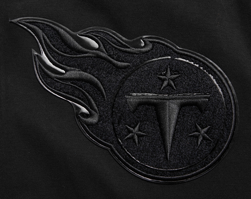 NFL TENNESSEE TITANS TRIPLE BLACK MEN'S DK FZ HOODIE