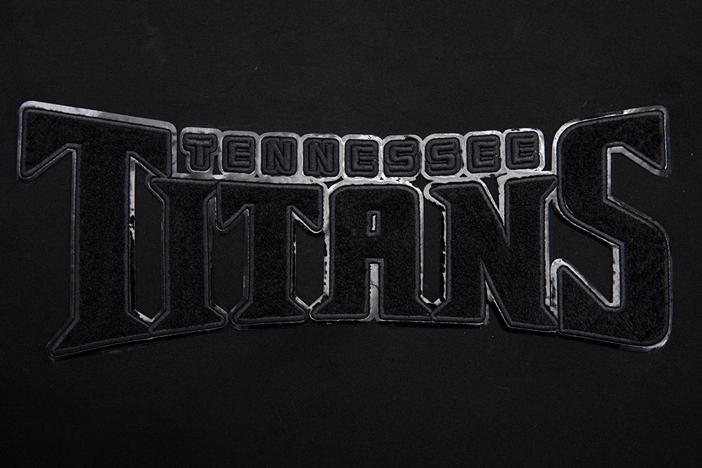 NFL TENNESSEE TITANS TRIPLE BLACK MEN'S DK PO HOODIE